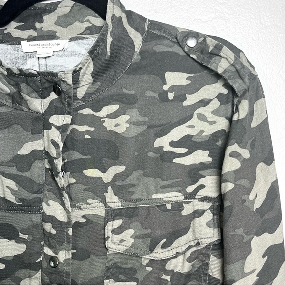 Beachlunchlounge Women's Lightweight Camo Jacket Utility Gorpcore Size Large - Picture 10 of 14